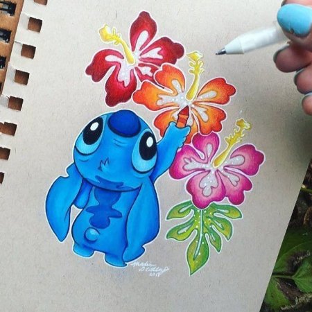 Рисунок принцессы в скетчбуке