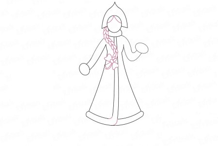 Рисунок Снегурочки карандашом