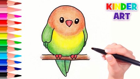 Рисунки для срисовки цветными карандашами легкие