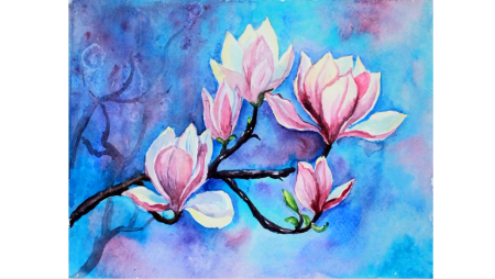 Рисунки красками легко