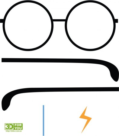 Очки трафарет для 3d ручки