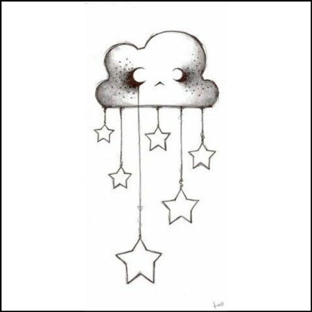 Рисунки для срисовки грустные