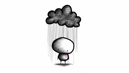 Грустные рисунки легкие