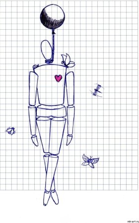 Рисунки ручкой в тетради