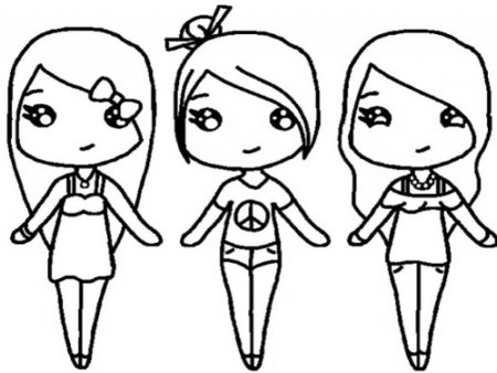 Рисунки для срисовки девочек красиво и лёгко