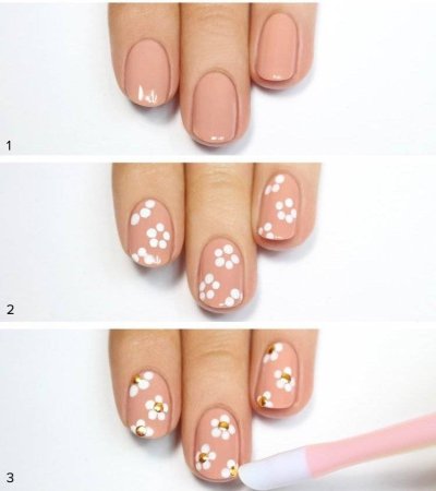 Маникюр на новый год для начинающих пошагово