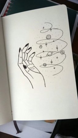 Рисунки чёрной ручкой