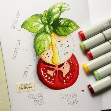 Рисунки маркерами Lisa Krasnova