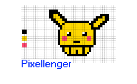 Пикачу по клеточкам легко