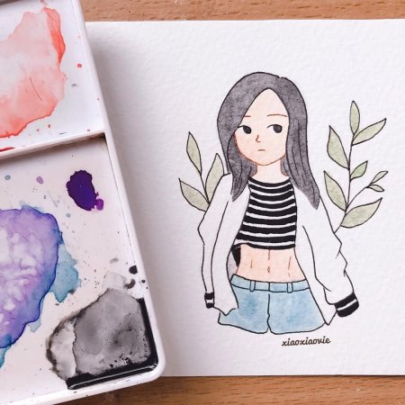 Рисунки для скетчбука девушки