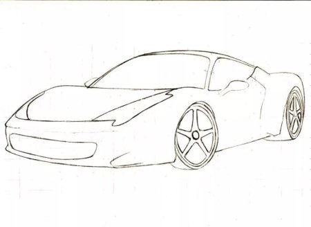 Рисунки машины легкие