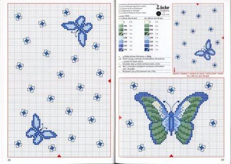 Вышивка бабочка простая