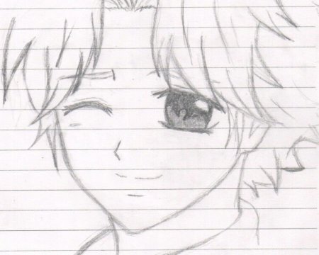 Рисунки для срисовки аниме легкие мальчиков