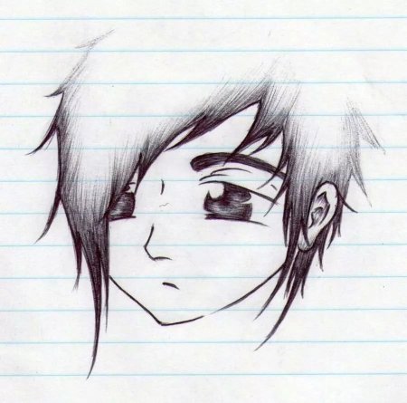 Рисунки для срисовки лёгкие аниме