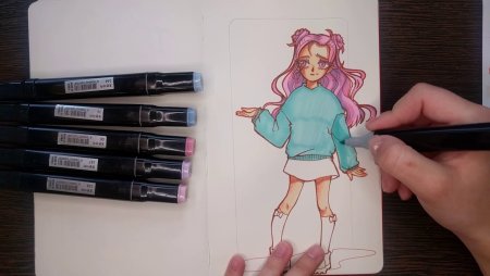 Рисунки маркерами просто