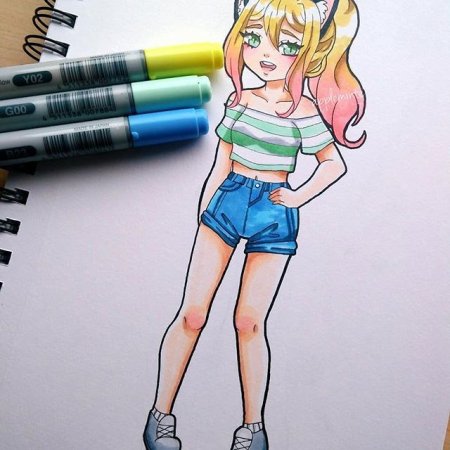 Живопись фломастерами