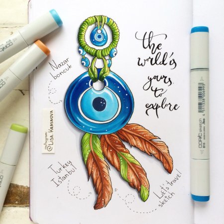 Аниме маркерами Копик