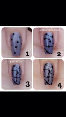 Маникюр схемы рисунков