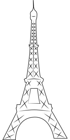 Эйфелева башня пошагово