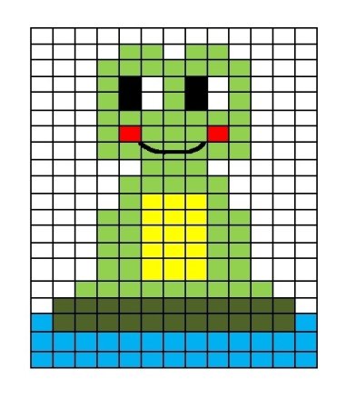 Рисунки по клеточкам для начинающих