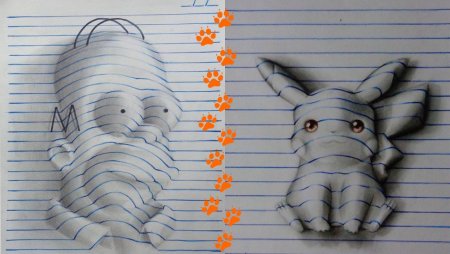 3д рисунки фломастерами