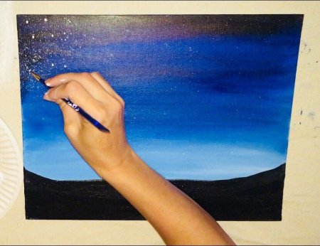 Рисунки акрилом легкие и красивые