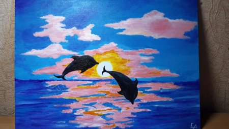 Рисунки красками для начинающих