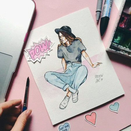 Рисунки для скетчбука лёгкие и красивые