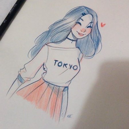 Легкие рисунки для скетчбука