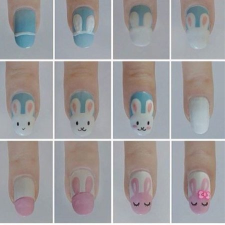 Несложные рисунки на ногтях пошагово