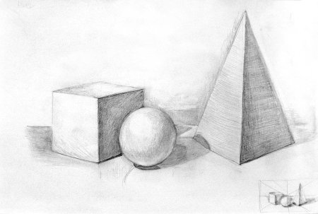 Натюрморт карандашом для начинающих