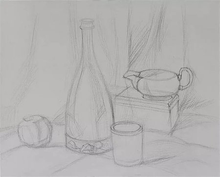 Натюрморт карандашом для начинающих