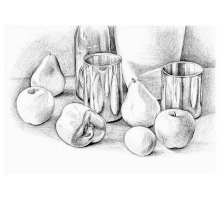 Натюрморт карандашом