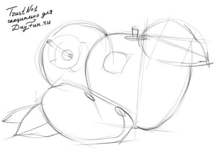 Пошаговое рисование натюрморта