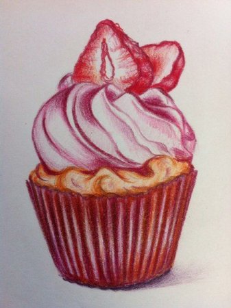 Сладости цветными карандашами