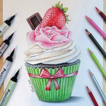 Скетчинг фрукты