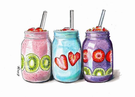 Интересные и легкие цветные рисунки