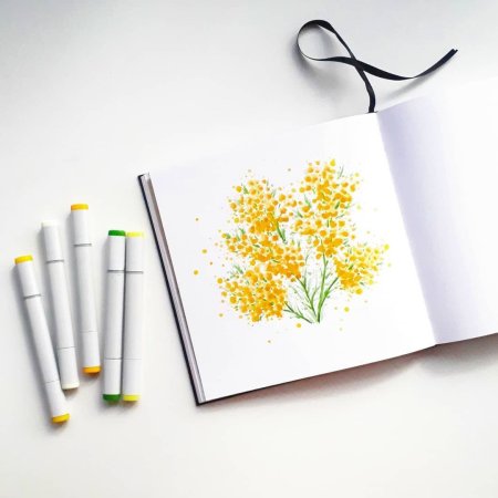Легкие разноцветные скетчи