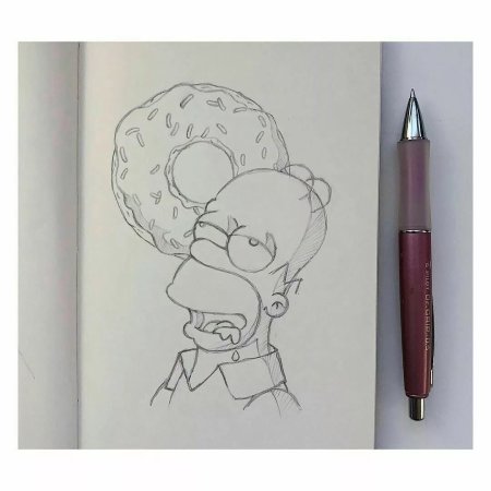 Рисунки в скетчбуке легкие