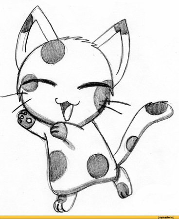 Рисунки котят для срисовки