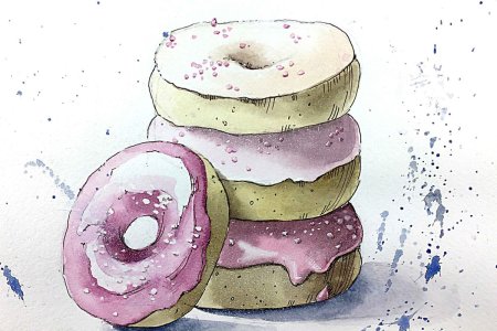 Цветы акварелью для начинающих