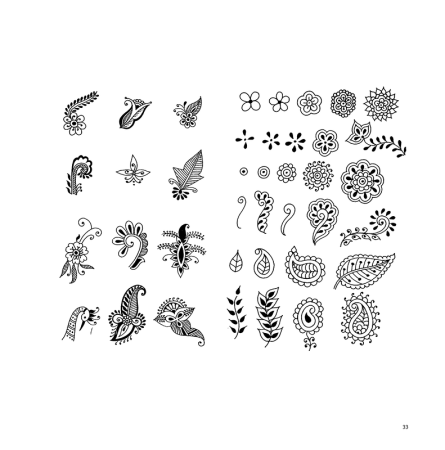 Узоры для рисования хной на руках