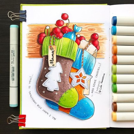 Рисунки маркерами для начинающих