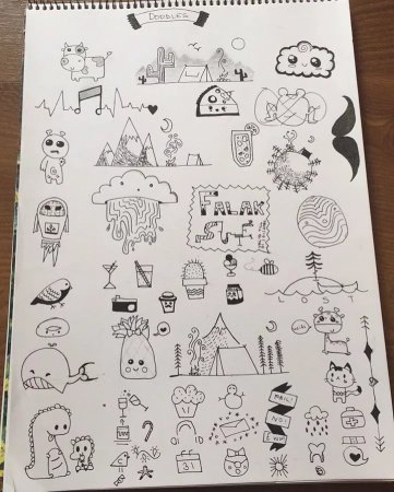 Маленькие рисунки для скеч бука