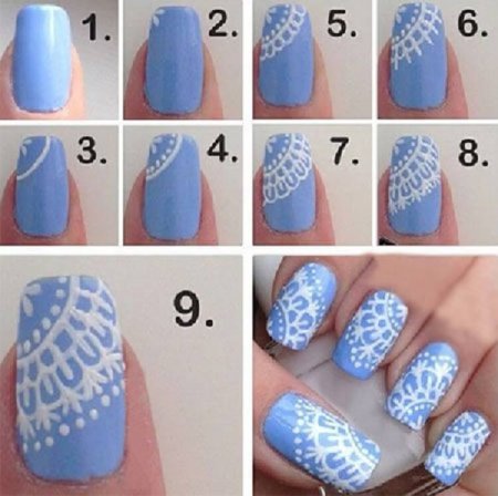 Несложные рисунки на ногтях для начинающих