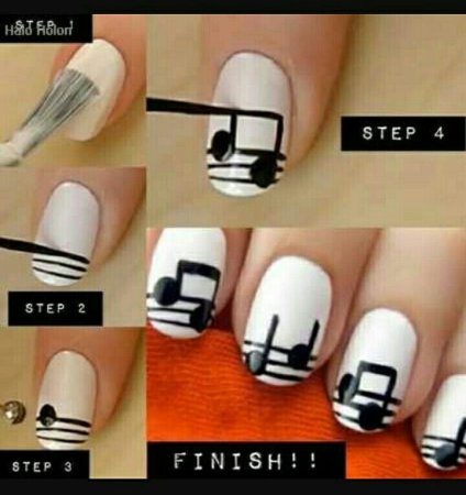 Красивые рисунки на ногтях пошагово