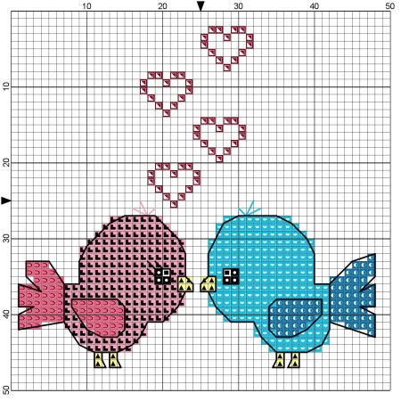 Схема вышивки крестиком для начинающих