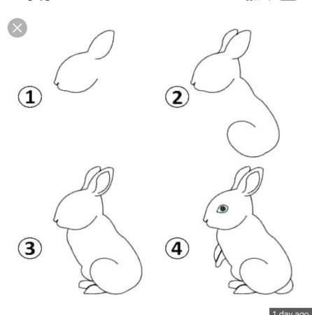 Заяц рисунок карандашом для детей