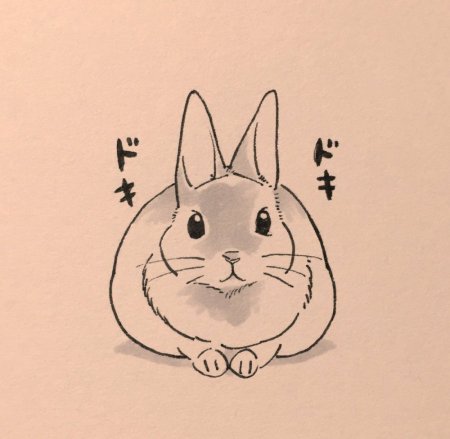 Кролики для скетчбука лёгкие