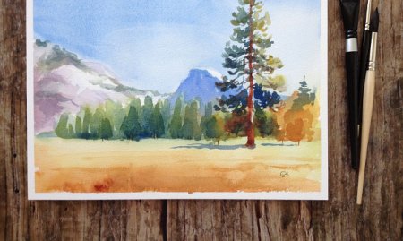 Пейзажи для рисования акварелью